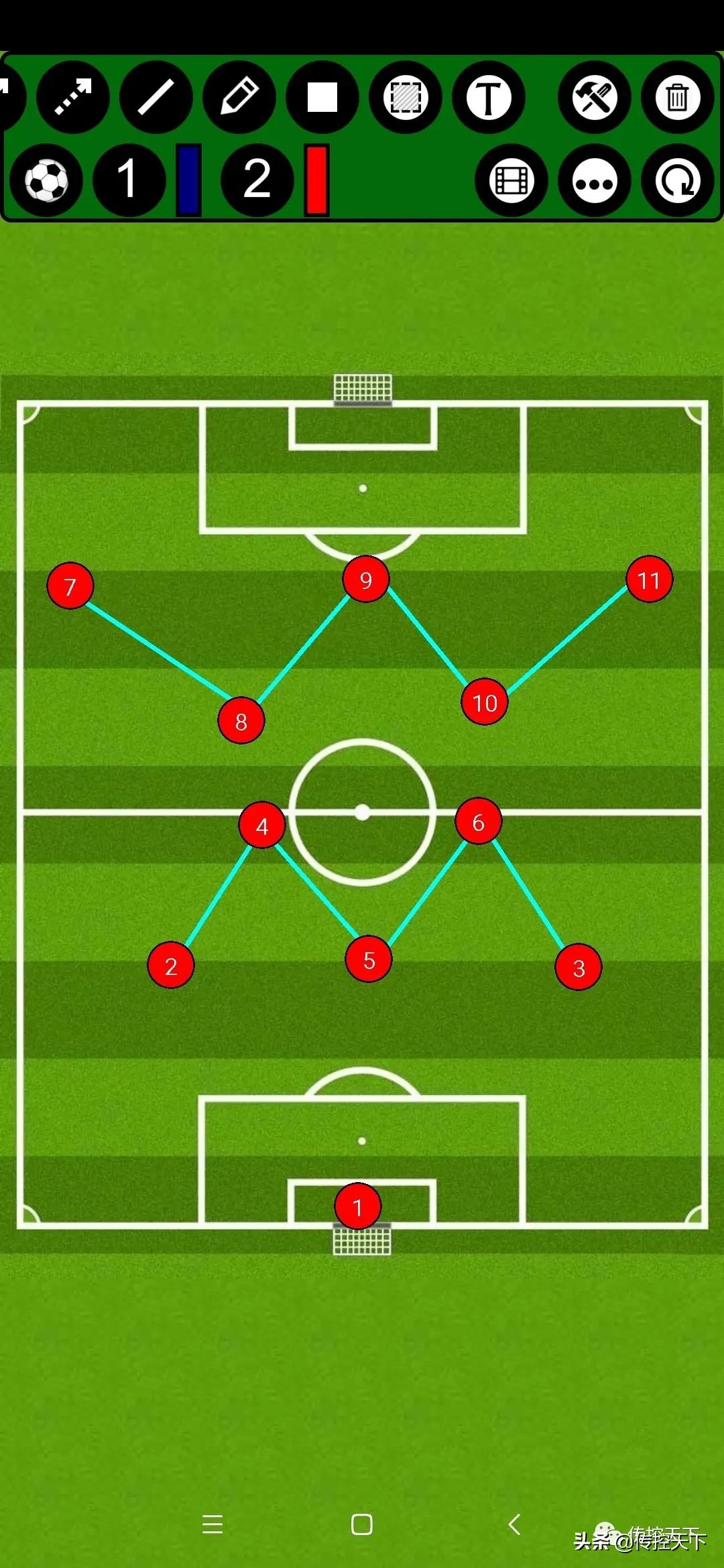 足球位置对应的数字,足球11个位置名称图解