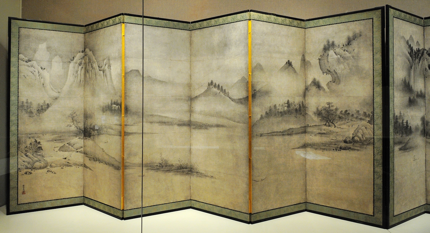 日本画家浮世绘一帆风顺风景画,日本画家张大千