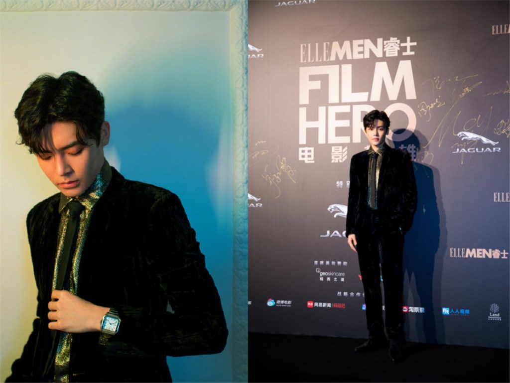 侯明昊撞色私服穿搭图文,吴磊侯明昊复古摩登大片