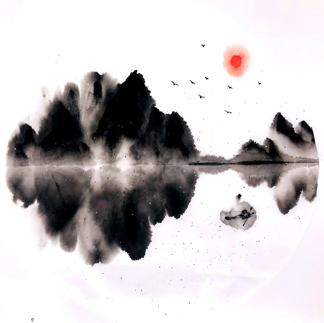 水墨画山水教程简单,山水水墨画教程大全