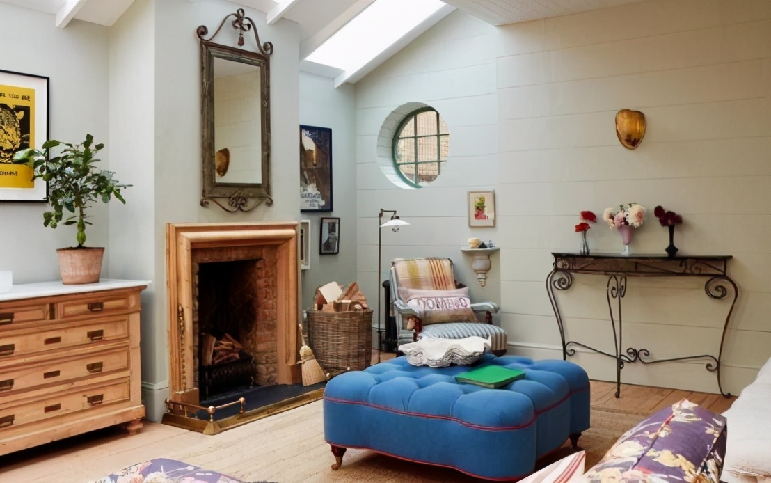 复古英式田园风卧室装修,伦敦复古装修风格