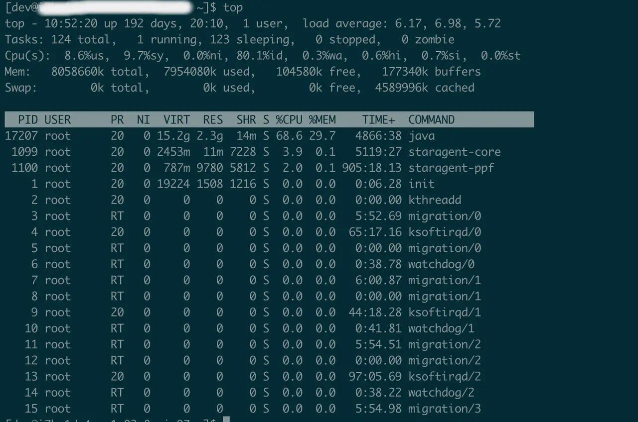 cpu使用率100%排查方法,负载高但是cpu利用率低