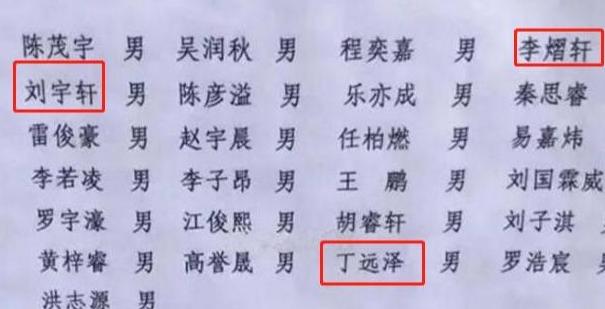 幼儿园点名册名单,幼儿园名字重名率最高