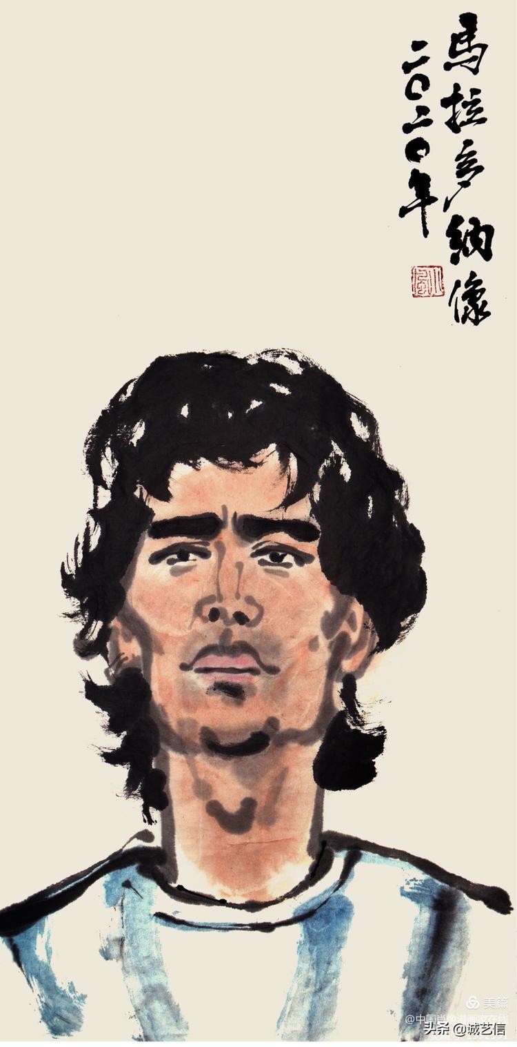 马拉多纳高清漫画壁纸,马拉多纳漫画