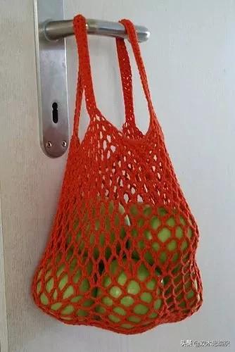 自己动手钩个小包,超实用钩织购物袋图解