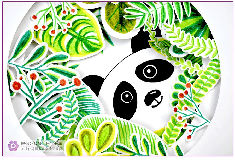 儿童画创意画花蝴蝶,儿童画大熊猫的画法