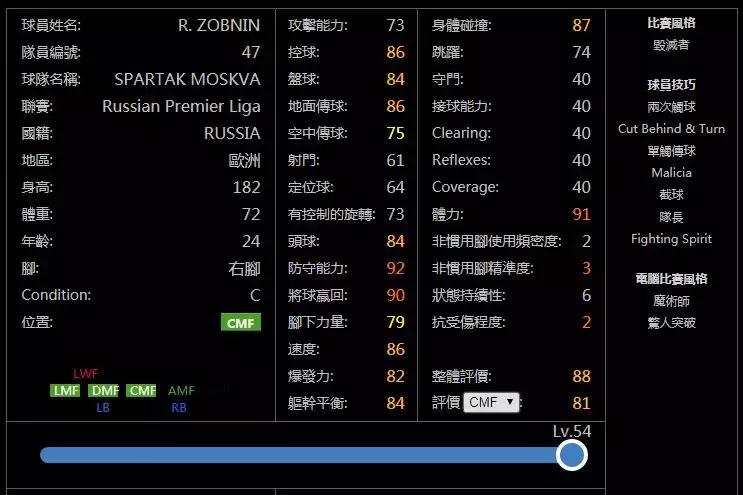 实况足球手游版位置强化道具详解！