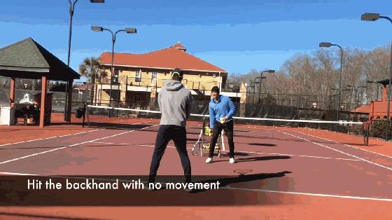 双反开放式网球教学,网球技术反手