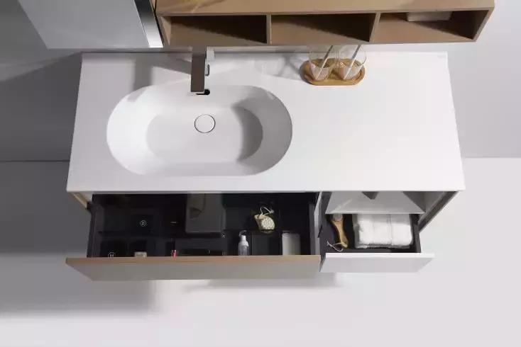 欧路莎小户型浴室柜,欧路莎浴室柜安装效果