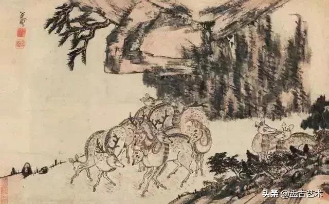 画出艺术家人生大寂寞的国画艺术作品——盘古油画艺术