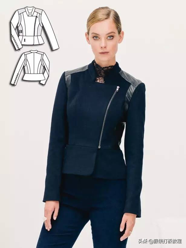 时装设计图手绘教程,服装制版图案大全