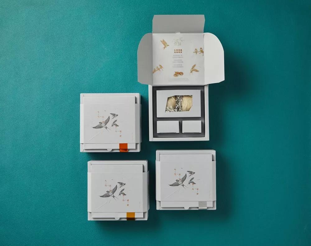 中国风时尚燕窝盒包装,100克燕窝礼盒高档包装盒