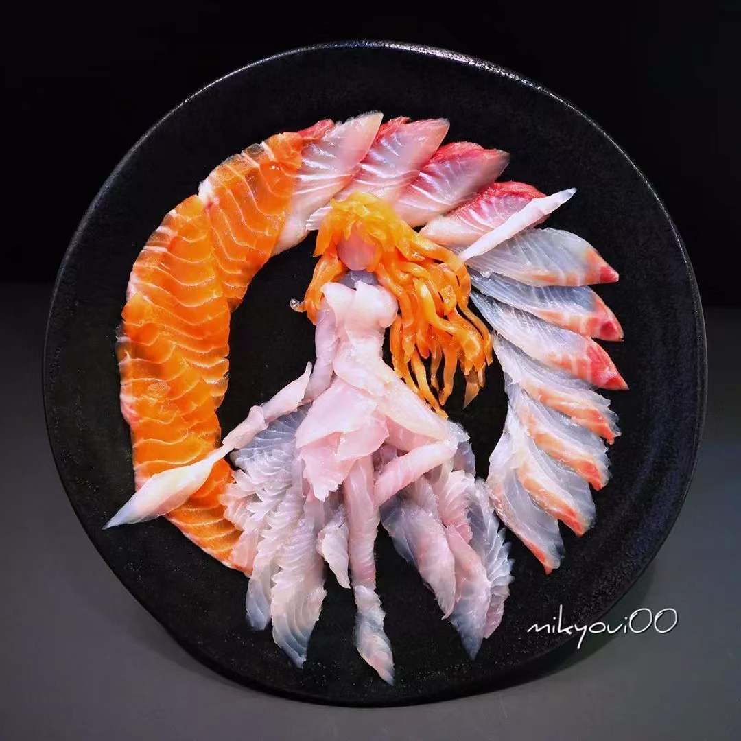 澳龙刺身摆盘制作视频,刺身制作视频创意摆盘