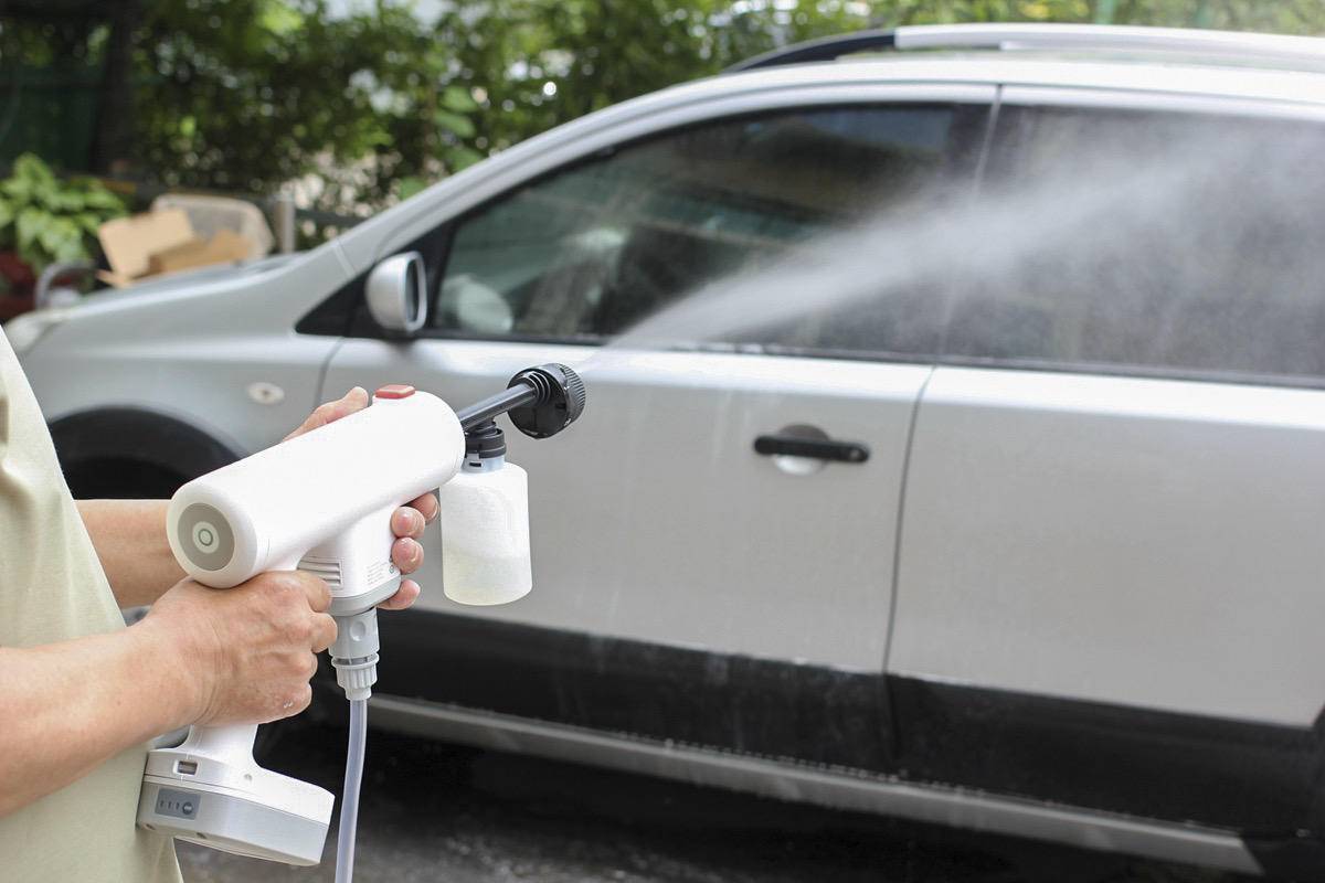 乐空手持锂电高压清洗机,小米有品清洁器
