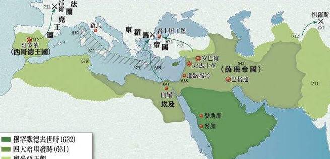 穆瓦希德帝国面积,穆拉比特和马穆鲁克