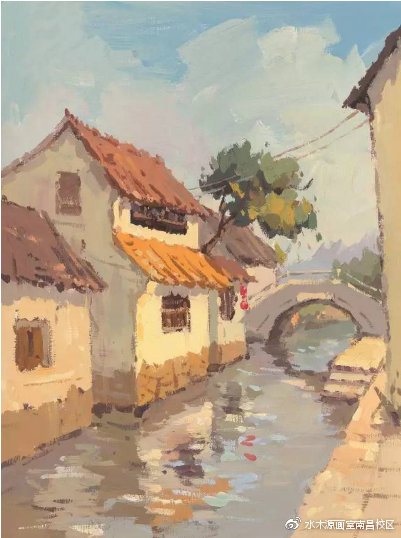 色彩风景写生小学生,色彩风景写生作画视频