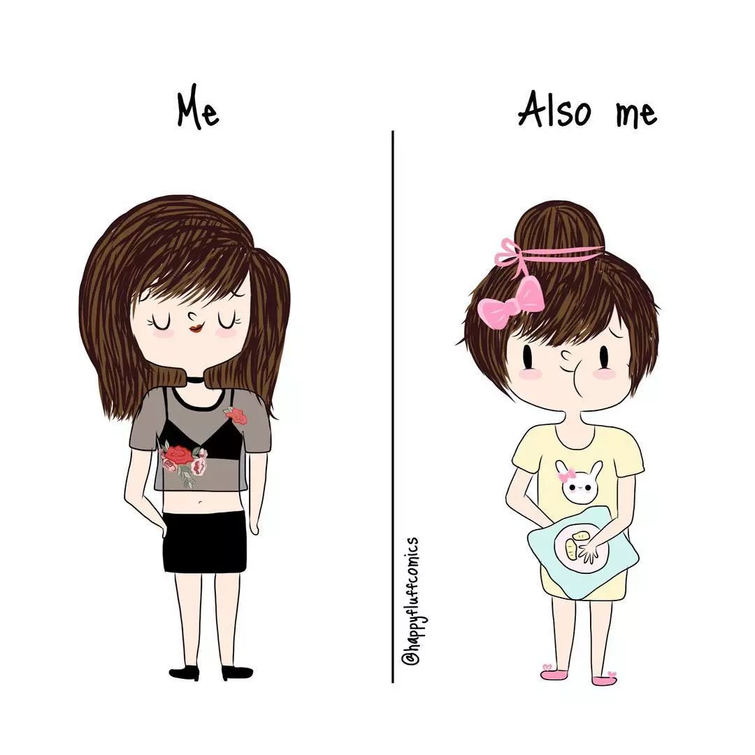 日常女性插画,女性插画生活日常