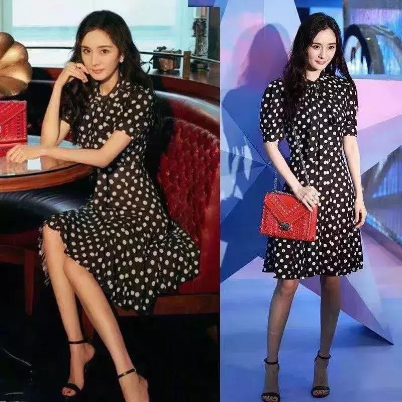 杨幂吴昕礼服图片,杨幂与吴昕穿同款连衣裙