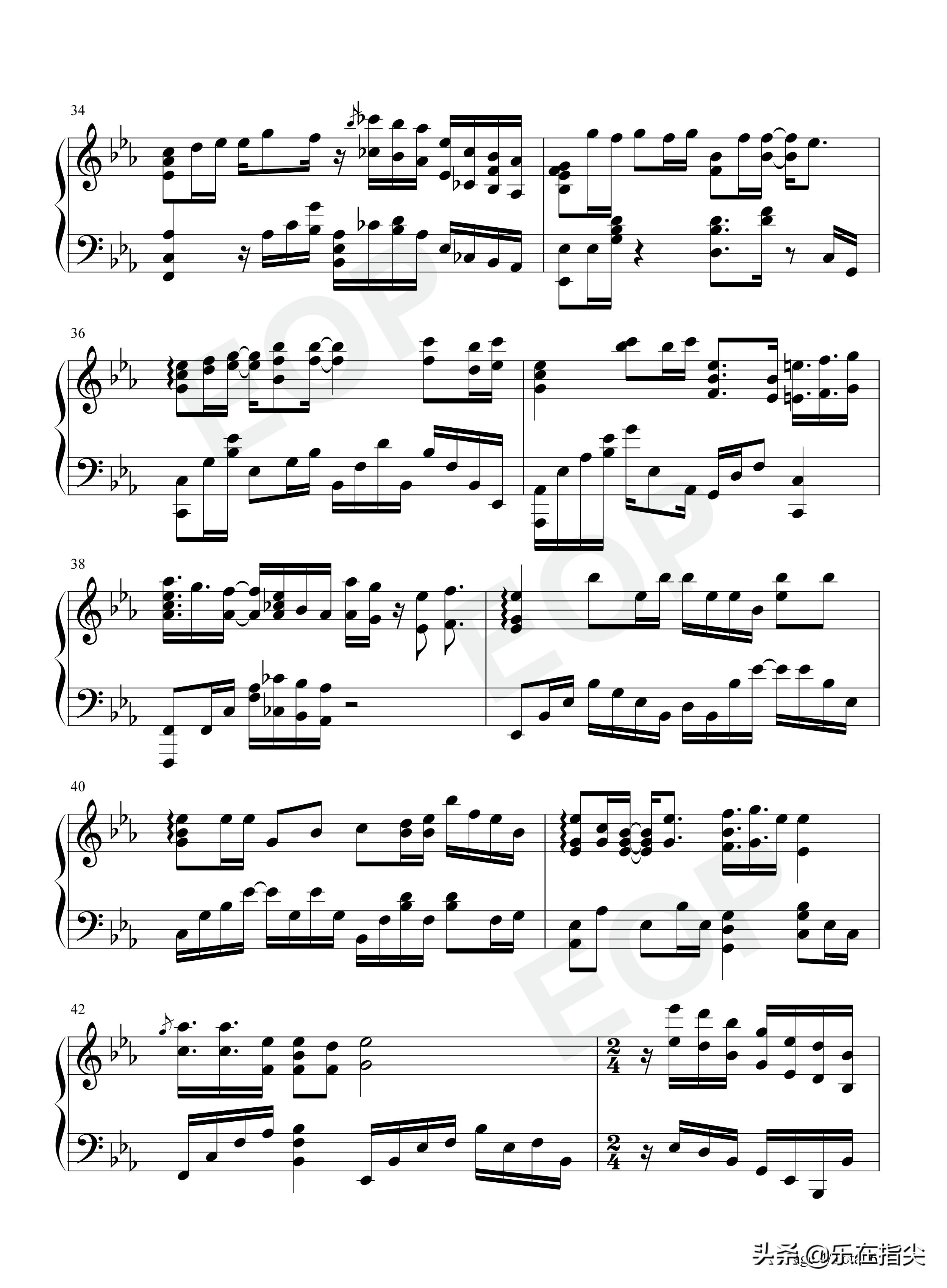 雪花落下钢琴曲五线谱,冰糖炖雪梨雪花落下简谱