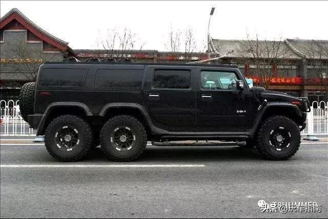 六轮悍马h2加长版视频,悍马h2越野最新款