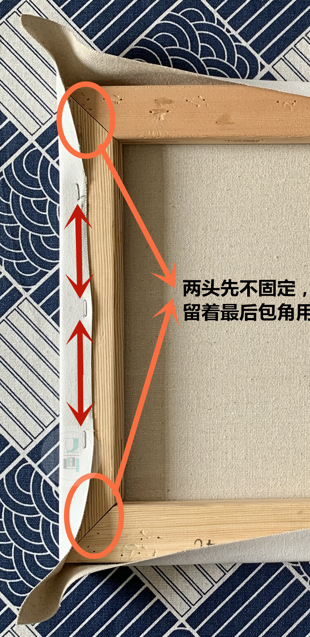 油画绷布过程,油画绷框教程