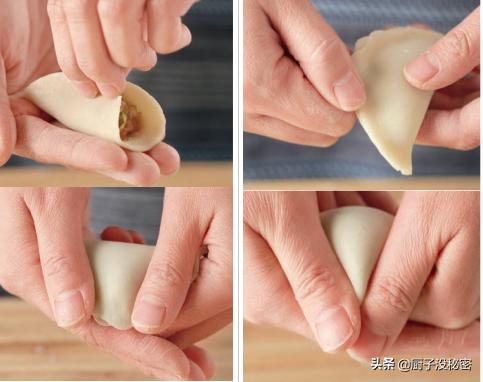 教你包水饺调馅,包猫耳朵水饺手法视频