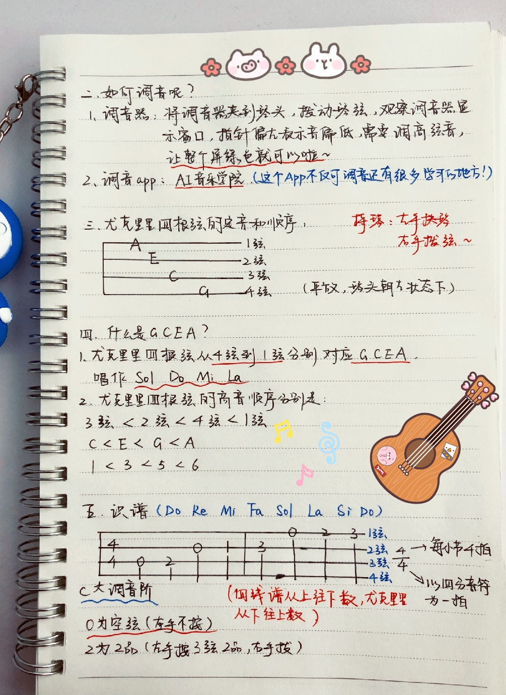 oneday尤克里里新手,day1自学心得