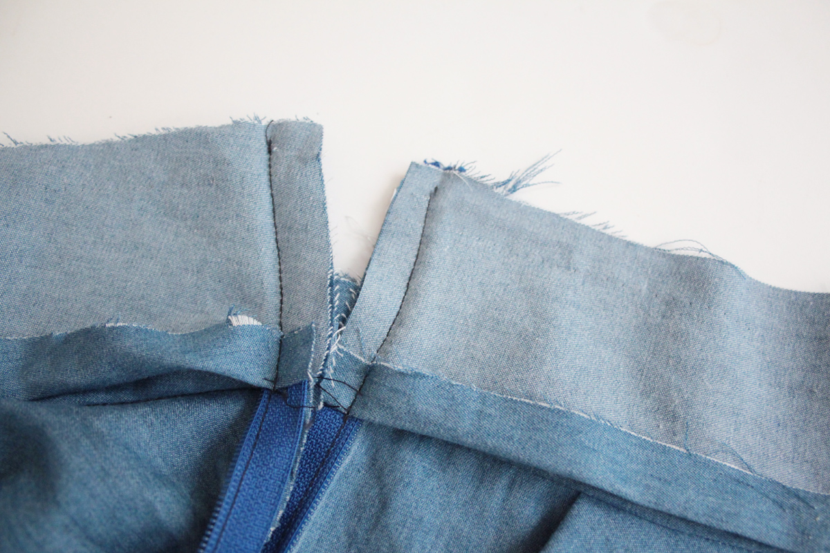 怎么把裙子后面的拉链改成绑带,裙子侧边怎么装拉链最简单方法