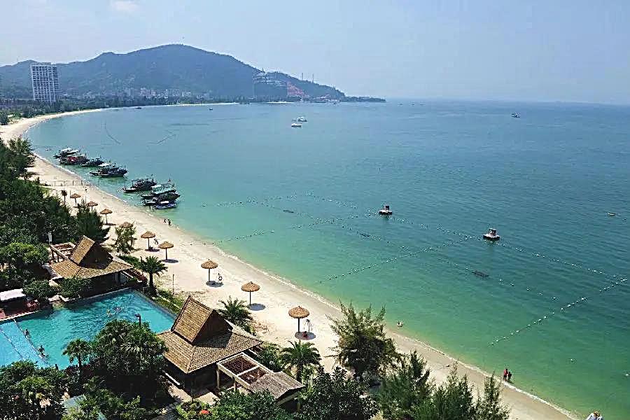 巽寮湾德泽园酒店沙滩,惠州巽寮湾出门就是海滩的酒店