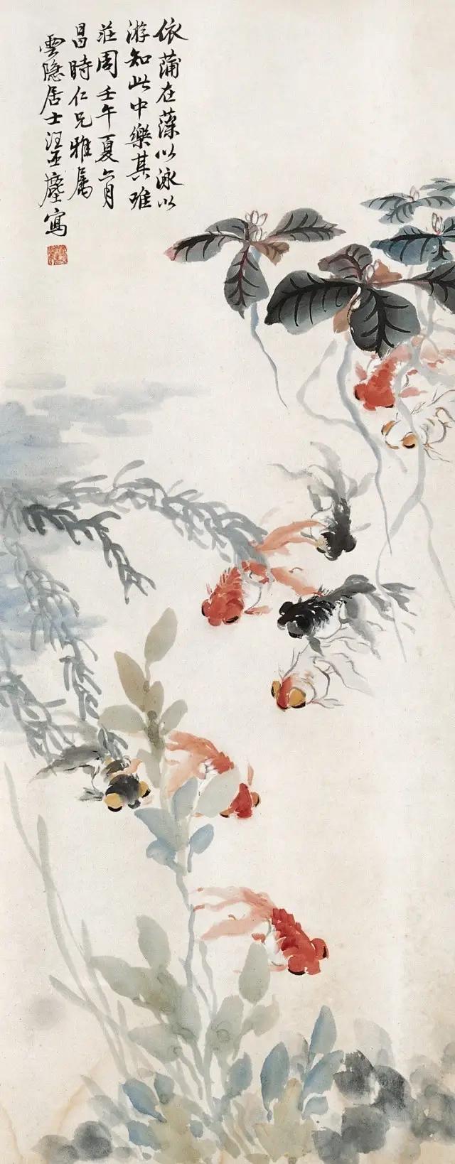 九如图真迹欣赏,国画九鱼图最好的画家