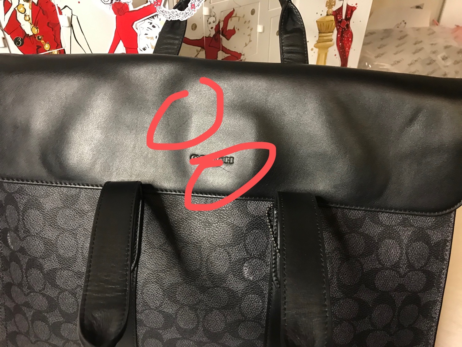 COACH皮质包,coach真皮男士包包