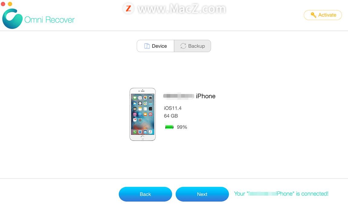 如何使用OmniRecover从iPhone或iPad直接恢复丢失/删除的数据？