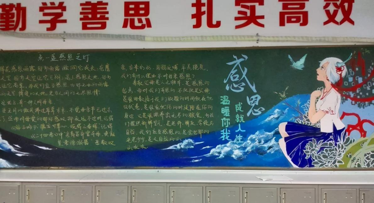 好看的哪吒手抄报,哪吒黑板报颜料画