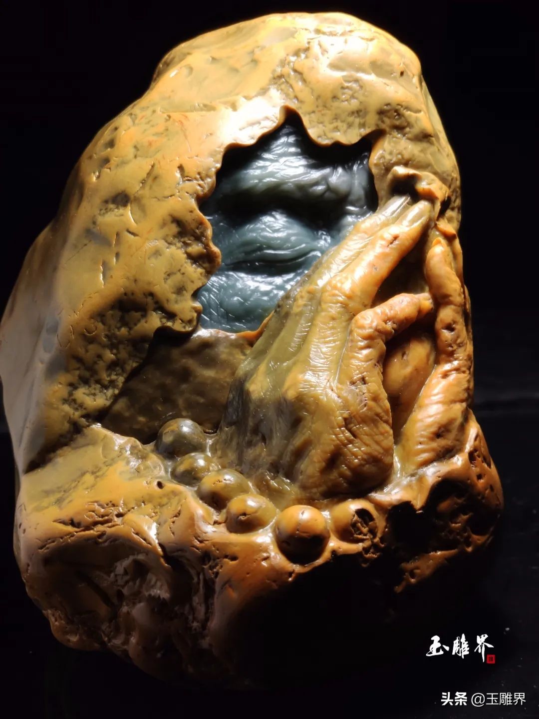 丑到极点的玉雕,丑石黄蜡石