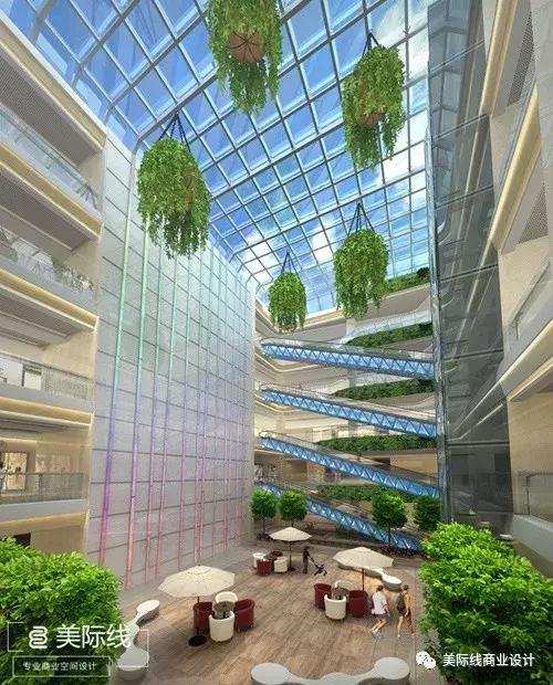 大型购物中心中庭设计案例,中庭设计商场