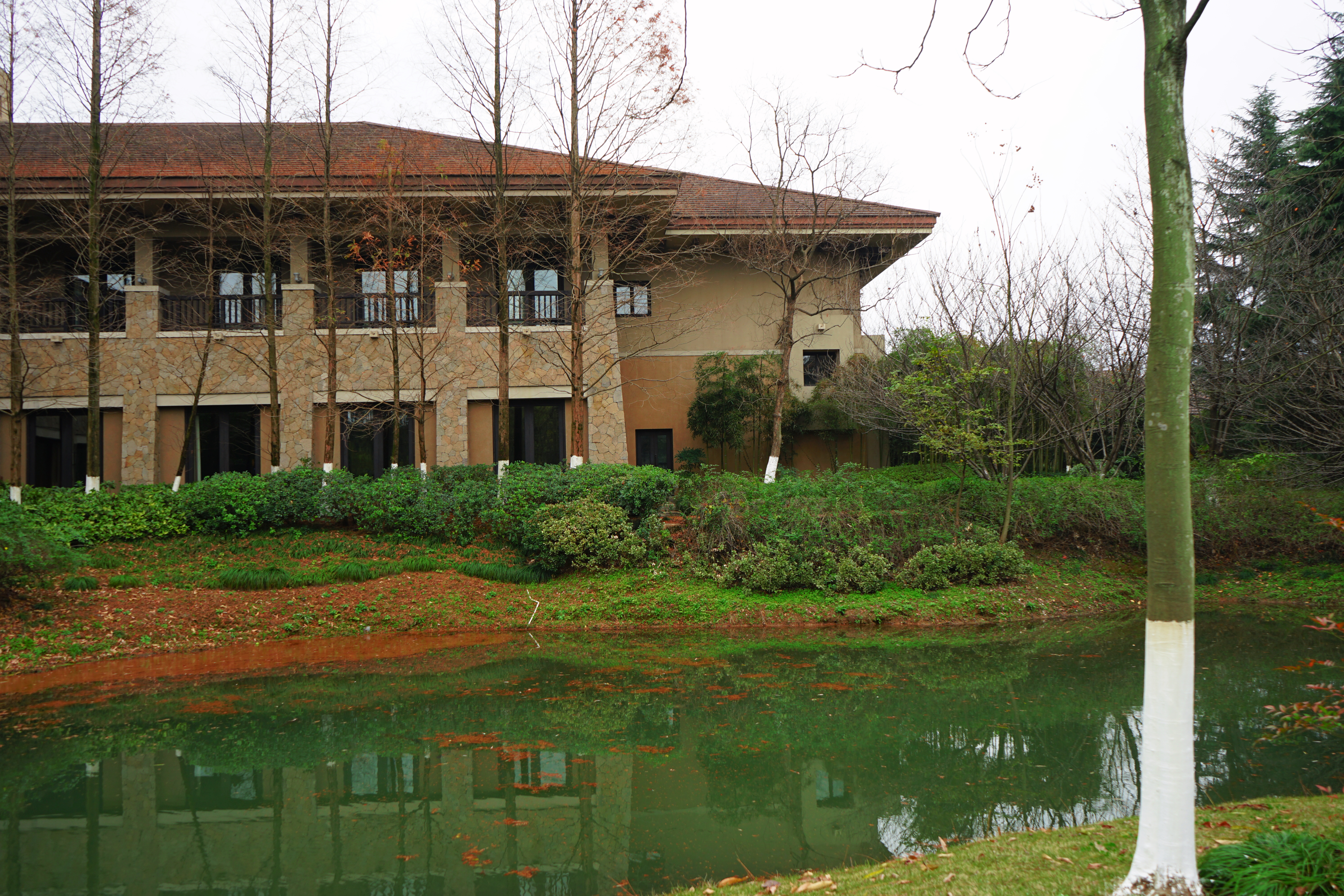 良渚君澜双人温泉,冬日暖阳泡温泉