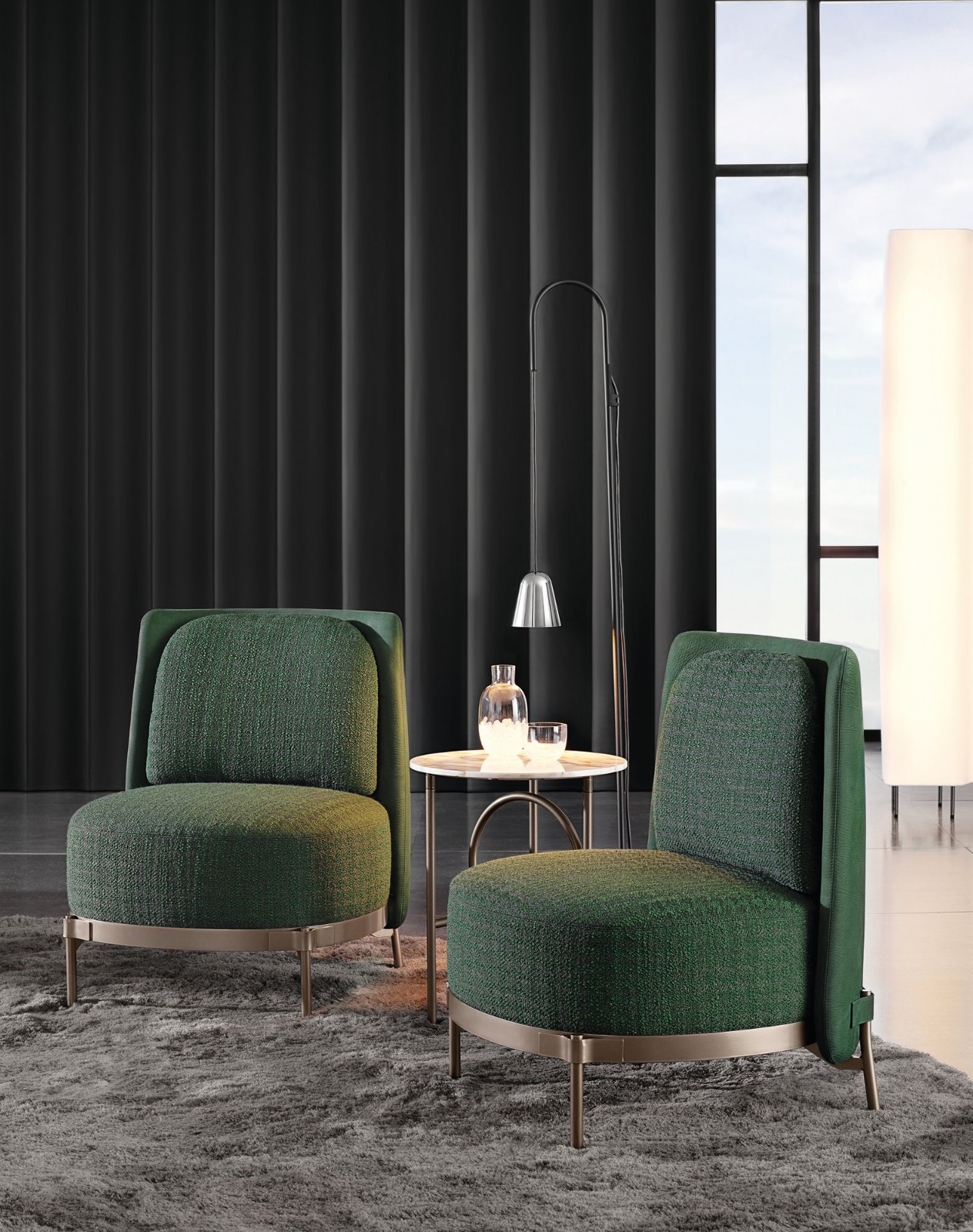 ItaliaMinotti意大利设计师米诺提tapearmchair磁带扶手椅