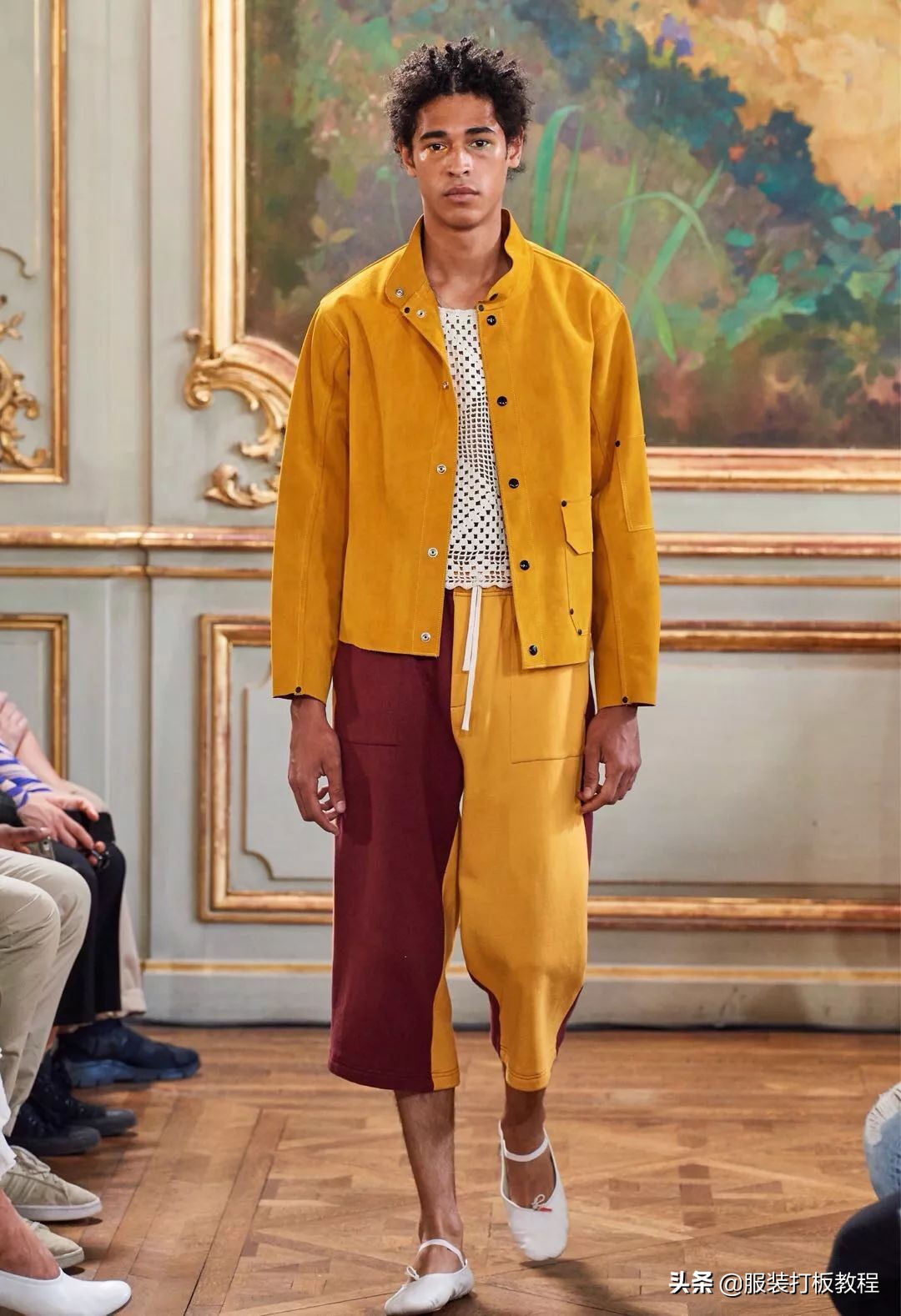 拼接设计潮流套装,拼接服装系列款式图大全