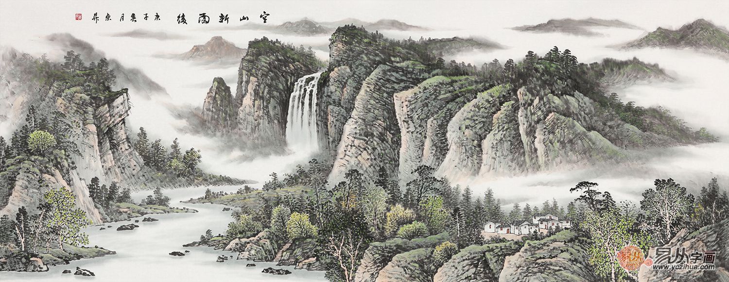 办公室装饰画选什么画好,办公室适合的山水画