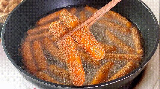 菊子炸土豆,香脆油炸红薯条