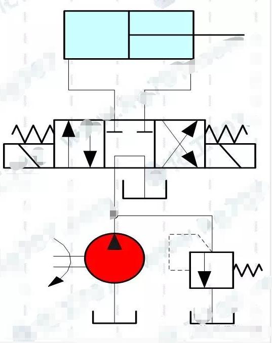 液压油泵工作原理动画演示视频,液压回路简单动态图