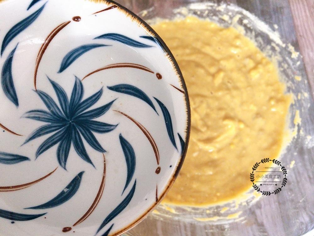 玉米面香蕉蛋糕烤箱做法,无泡打粉无油无糖香蕉蛋糕做法