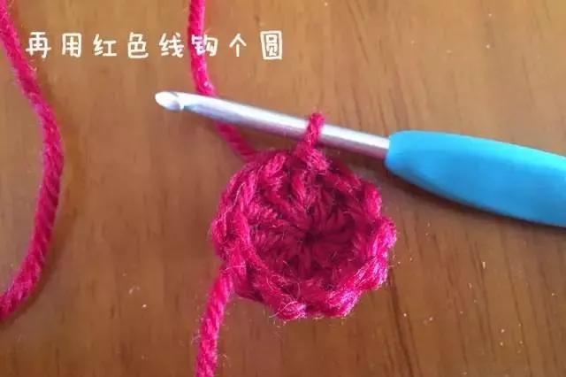 给宝宝钩帽子新年大红色,给宝宝钩太阳帽子