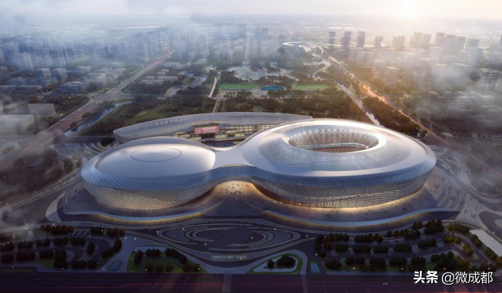 成都凤凰山体育中心规划效果图,成都凤凰山体育公园大融城规划