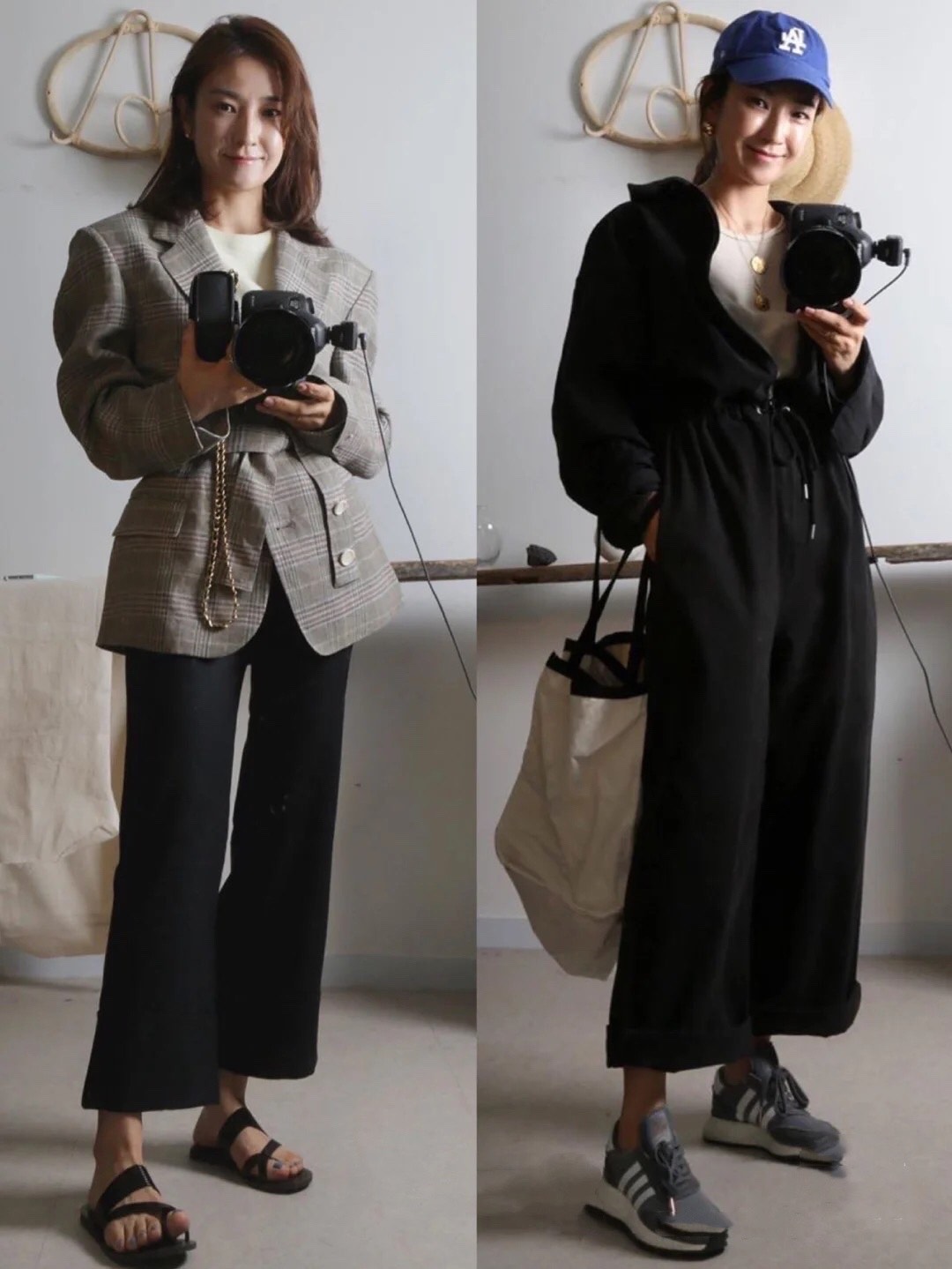 日系风格韩国小姐姐穿搭衣服,韩国西服女时尚穿搭