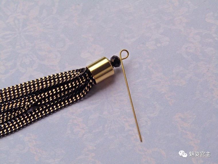 珍珠流苏耳环制作教程,流苏耳环做法教学视频