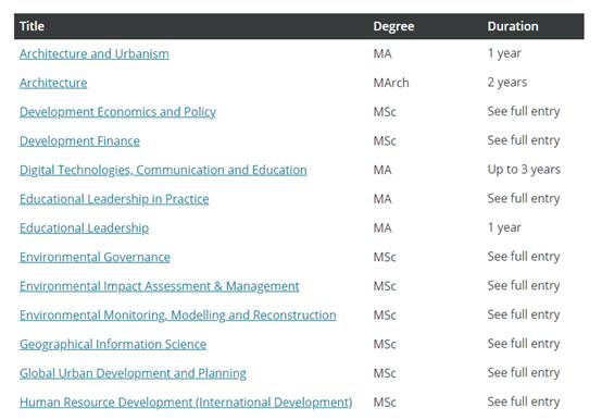 曼彻斯特大学报考条件,曼彻斯特大学硕士申请大学名单