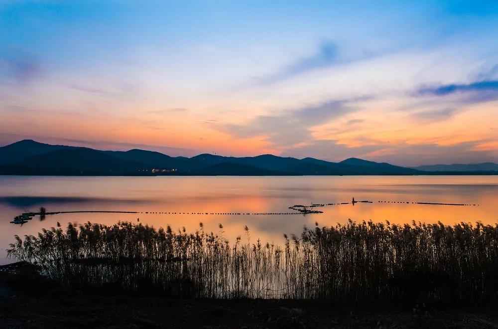 滁州市美景,安徽滁州美丽风景冬天视频