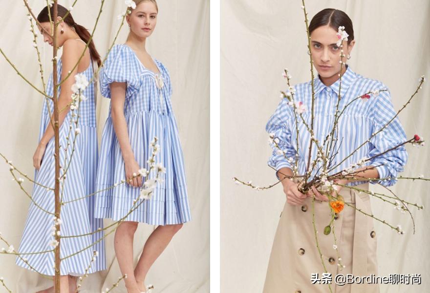 leemathews2021春夏，经典复古的条纹波点碎花