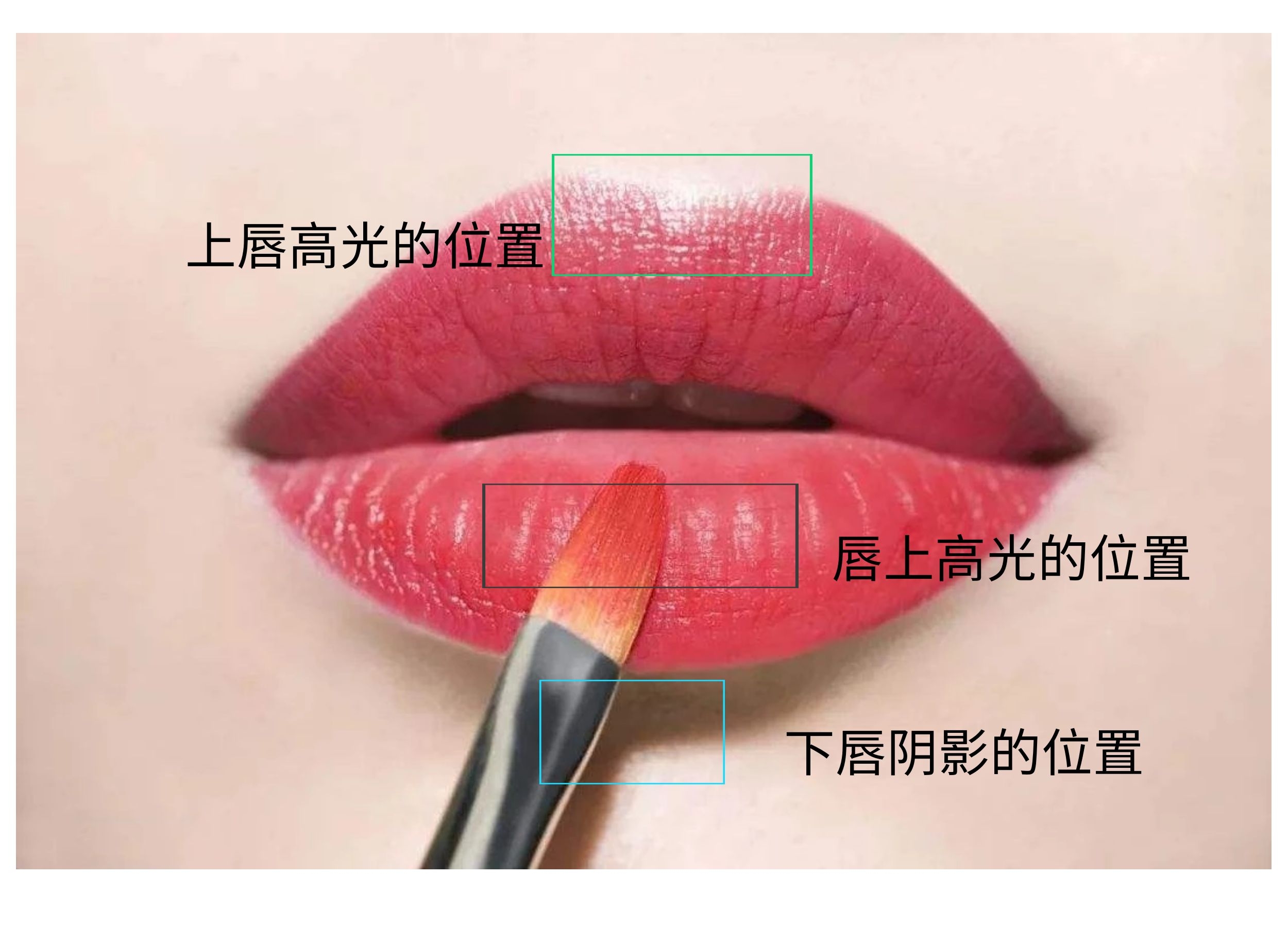 同一支口红涂出不同的效果,同一支口红渐变